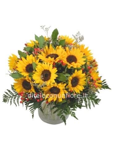 Bouquet di girasoli